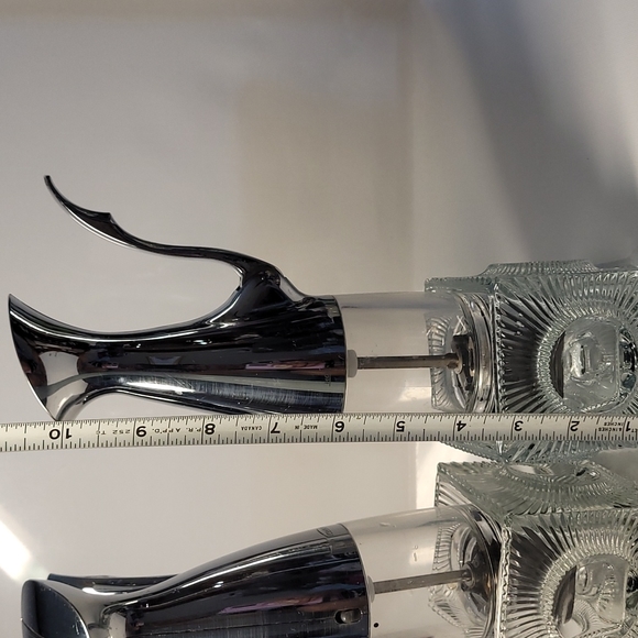 Vintage Trudeau salt and pepper mill set with stand glass - Picture 4 of 5